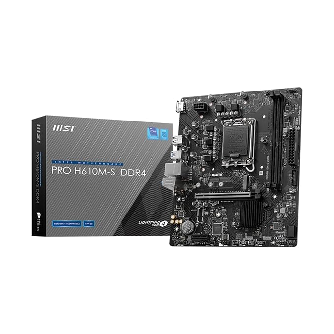 MSI Motherboard PRO H610M-S DDR4 MSI Motherboard PRO H610M-S DDR4